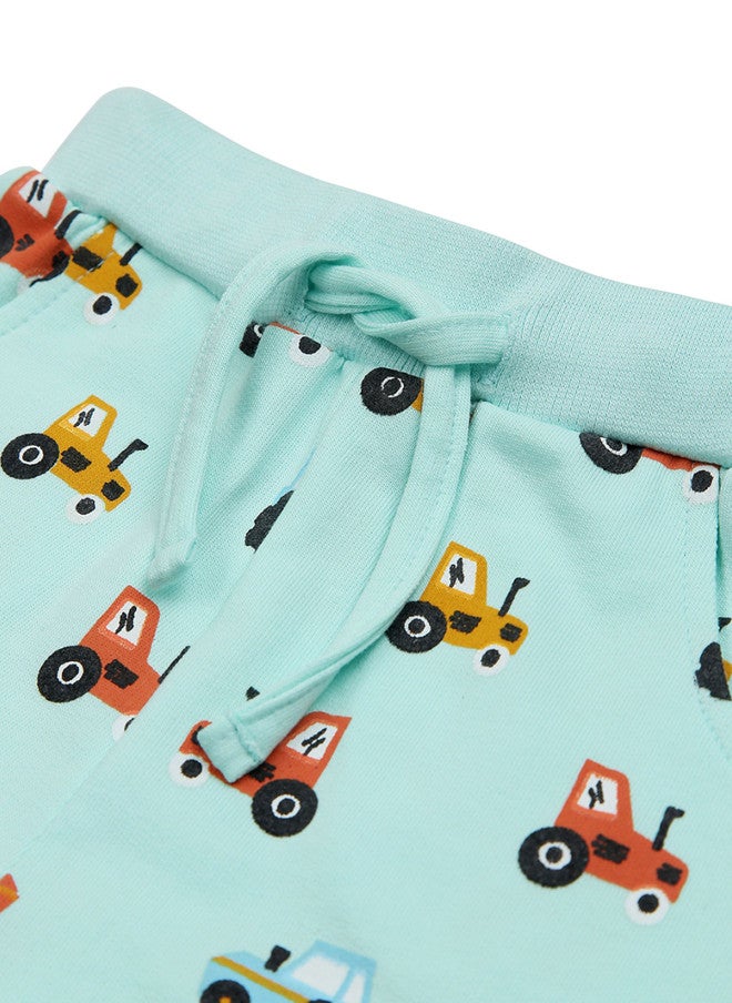 Bontots Infant Boys Organic Cotton Jogger with Little Tractor Print - Image 4